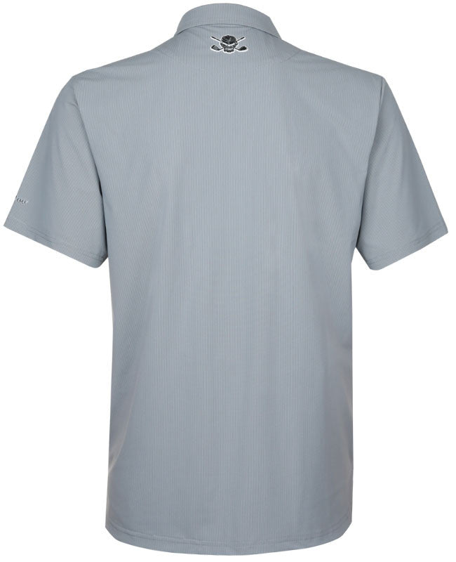 Tattoo Golf:  Men's Luxe Cool-Stretch Performance Golf Shirt - Grey Steel