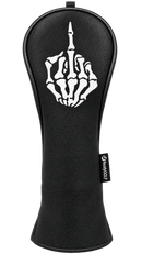 Skeleton Bone Middle Finger Embroidered Hybrid Headcover by ReadyGOLF