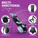 Taboo Fashions: Women's Lightweight 4-Way Golf Bag Stand Bag - Resort Collection - Mandala Dreams