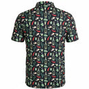 Tattoo Golf:  Men's Tacos & Tequila Cool-Stretch Golf Shirt - Black