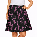 Neon Flamingos Ladies Active SKORT by ReadyGOLF