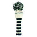Sunfish: Knit Wool Headcover -White, Navy and Green (Driver, Fairway, Hybrid, or Set)