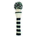 Sunfish: Knit Wool Headcover -White, Navy and Green (Driver, Fairway, Hybrid, or Set)