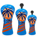 Neon Sunset Palms Headcovers