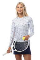 SanSoleil: Ladies Print Long Sleeve Crew Neck - 900428PR