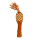 Sunfish: Knit Wool Headcover -Orange and White Checkered (Driver, Fairway, Hybrid, or Set)