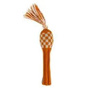 Sunfish: Knit Wool Headcover -Orange and White Checkered (Driver, Fairway, Hybrid, or Set)