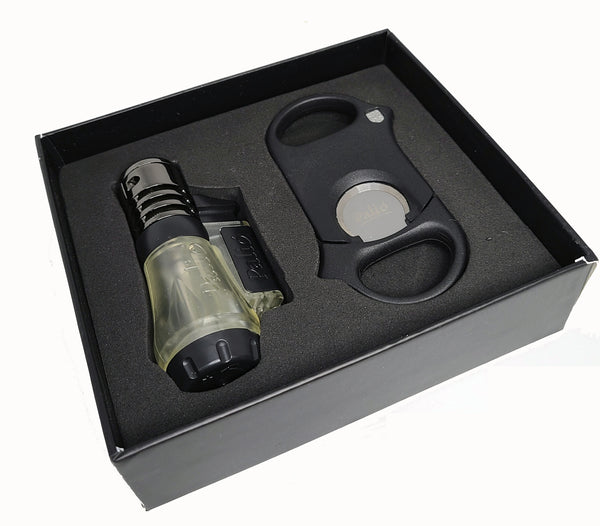 Palio Vesuvio Triple Torch Lighter & Cutter Gift Set