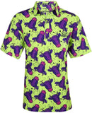 Tattoo Golf: Men's Party Animal Cool-Stretch Performance Golf Shirt - Cow Clothing
