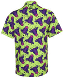 Tattoo Golf: Men's Party Animal Cool-Stretch Performance Golf Shirt - Cow Clothing