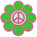Peace Sign Flower Crystal Ball Marker & Hat Clip by ReadyGOLF