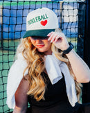 Pickleball - Trucker Hat cream/dark green by Coco & Rho