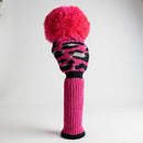 Just 4 Golf: Leopard Driver Headcover - Hot Pink and Black