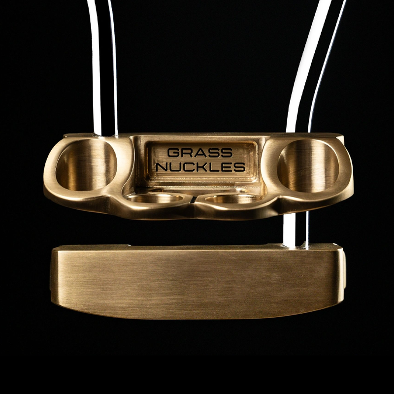 Grass Nuckles Mallet Putter with Head Cover