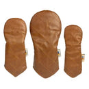Sunfish: Duraleather Headcover (Driver, Fairway, Hybrid, or Set) - Brown Quilted
