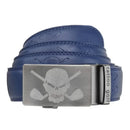 Tattoo Golf: Leather Ratchet Golf Belt - Skull Buckle No-Hole Click