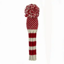 Sunfish: Knit Wool Headcover -Red Chevron (Driver, Fairway, Hybrid, or Set)