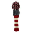 Sunfish: Knit Wool Headcover - Red, White, Blue Chevron (Driver, Fairway, Hybrid, or Set)
