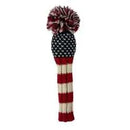 Sunfish: Knit Wool Headcover - Red, White, Blue Chevron (Driver, Fairway, Hybrid, or Set)