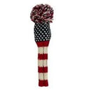 Sunfish: Knit Wool Headcover - Red, White, Blue Chevron (Driver, Fairway, Hybrid, or Set)