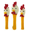 Sunfish: Hand-Knit Wool Animal Headcover Set (Driver, Fairway, & Hybrid)