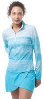 SanSoleil: Ladies UPF 50 SolCool Long Sleeve Zip Mock - 900463