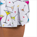 SHAKEN NOT STIRRED MARTINI PRINT SKORT