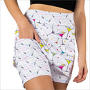 SHAKEN NOT STIRRED MARTINI PRINT SKORT