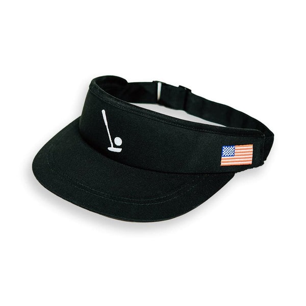 2Putt Golf - Sink It Black Visor