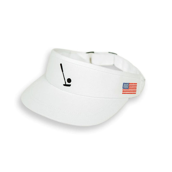 2Putt Golf - Sink It White Visor