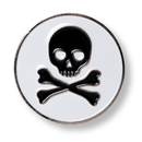 2Putt Golf - Skull and Bones Ball Marker