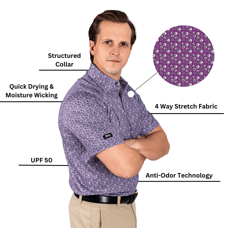 2Putt Golf - Skull and Bones Men's Polo