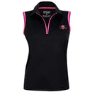 Tattoo Golf: Women's Sleeveless Cool-Stretch Golf Shirt - Black/Pink