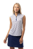 SanSoleil: Ladies UPF 50 SolCool Sleeveless Mock - 900471
