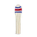 Sunfish:  Knit Wool Headcover - Classic 80s Tube Sock-Blue and Red (Driver, Fairway, Hybrid, or Set)