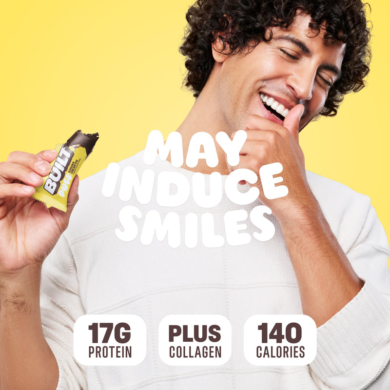 Banana Cream Pie Puff Protein Bars (Box of 12) by Built