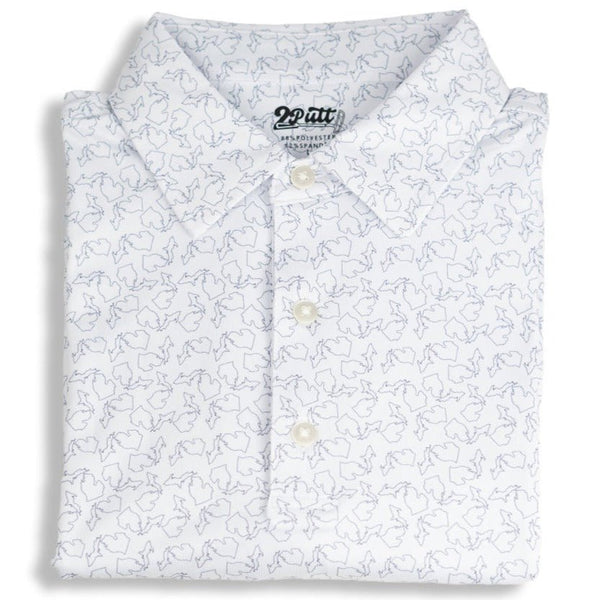 2Putt Golf - State of Michigan Men's Polo