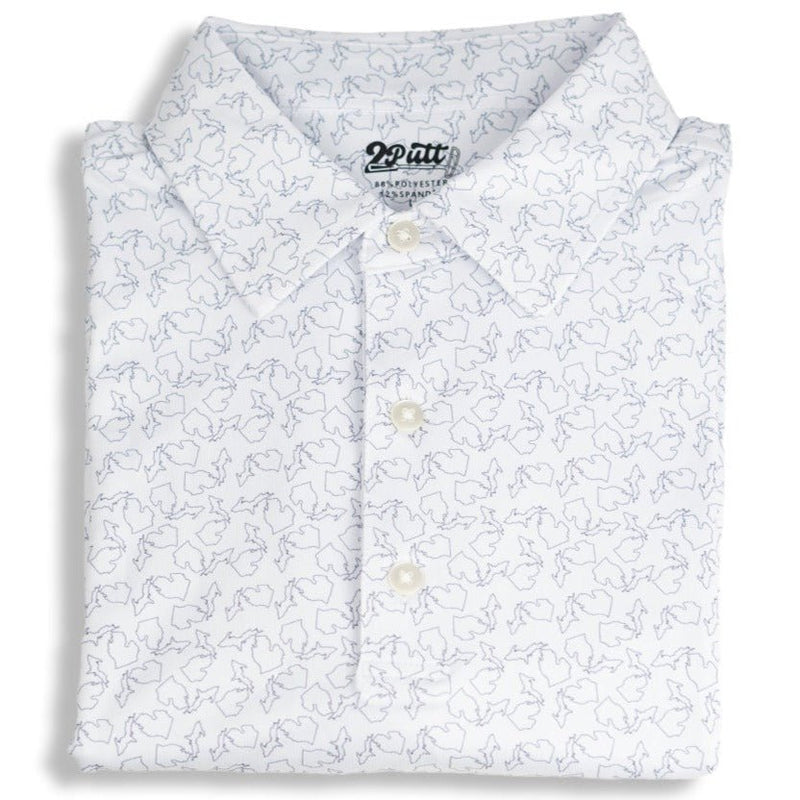 2Putt Golf - State of Michigan Men's Polo