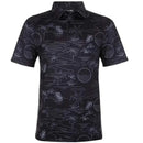Tattoo Golf: Men's Summertime Cool-Stretch Golf Shirt - Black