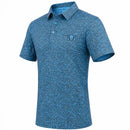 Tattoo Golf: Men's Summertime Cool-Stretch Golf Shirt - Blue