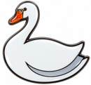Swan Glitter Ball Marker & Hat Clip by ReadyGOLF