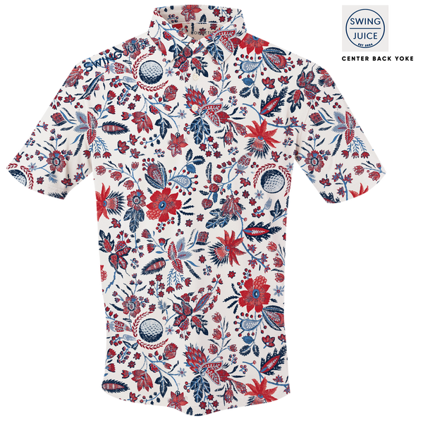 Golf Americana Floral Men's Polo