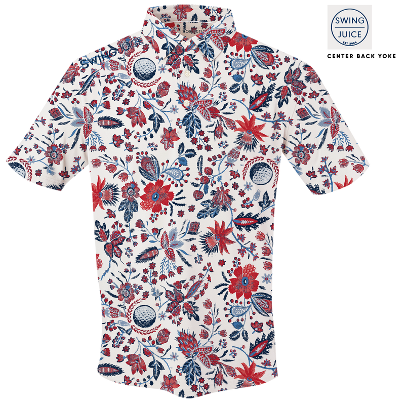 Golf Americana Floral Men's Polo