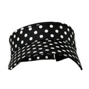Taboo Fashions: Ladies Lightweight Adjustable Sun Visor - Polka Dots