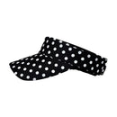 Taboo Fashions: Ladies Lightweight Adjustable Sun Visor - Polka Dots