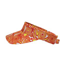 Taboo Fashions: Ladies Lightweight Adjustable Sun Visor - Orange Lava