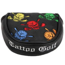 Tattoo Golf Dancing Skulls Putter Cover - Two Ball/Mallet Style - Black/Multicolor