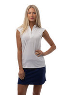 SanSoleil: Ladies UPF 50 SolTek Lux Sleeveless Solid Mock - 900627