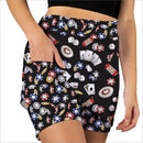 U BETCHA BLACK SKORT