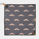 Urban Gent | Mustache Patterned Magnetic Golf Towel